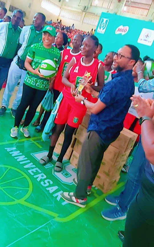Adamawa boys and girls won Savannah Conference Nestle Milo basketball championship Adamawa Boy's and Girls winning Milo basketball