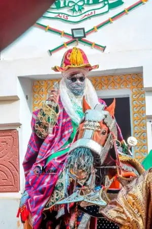 Alhaji Aminu Ado Bayero Riding Horse at Hawan Alhaji Aminu Ado Bayero Riding Horse at Hawan