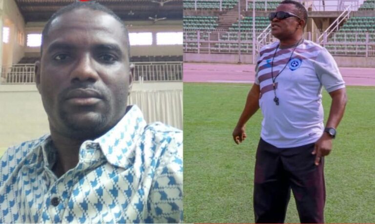 Journalists and Tacticians Rapport Aminu Halillu and Coach Eugene Agagbe