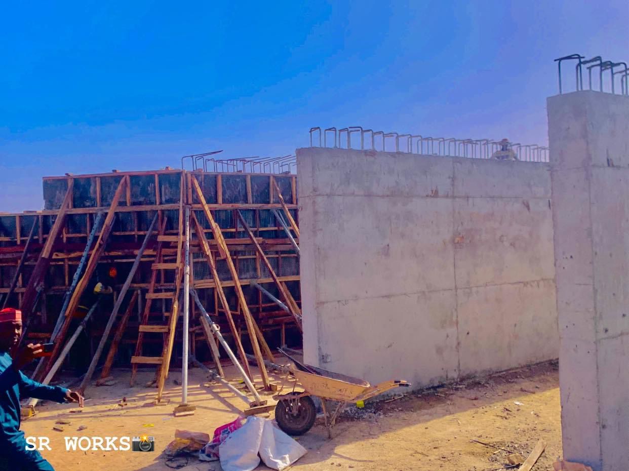 At construction sites At construction sites
