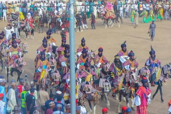 Colourful Hose riders at Hawan Daushe Colourful Hose riders at Hawan Daushe
