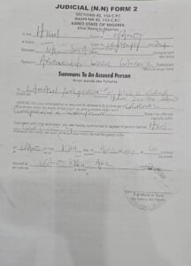 Court order Court order
