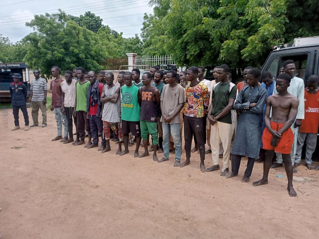 Protest: NSCDC detains 108 suspected vandals in Kano Criminal