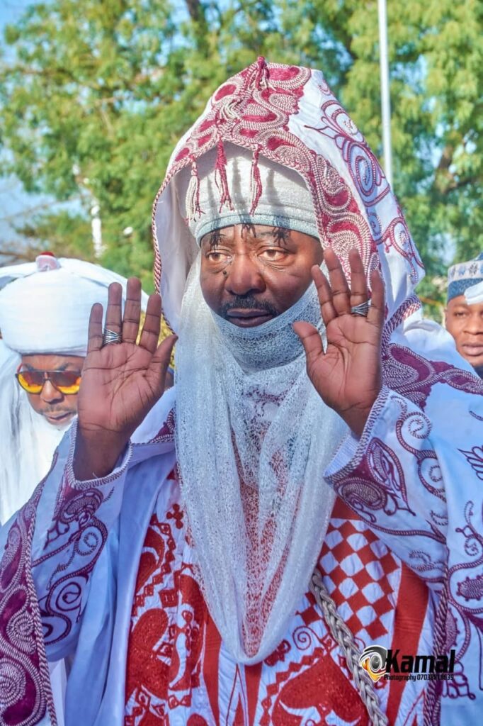 During the Eid el Fitr prayer