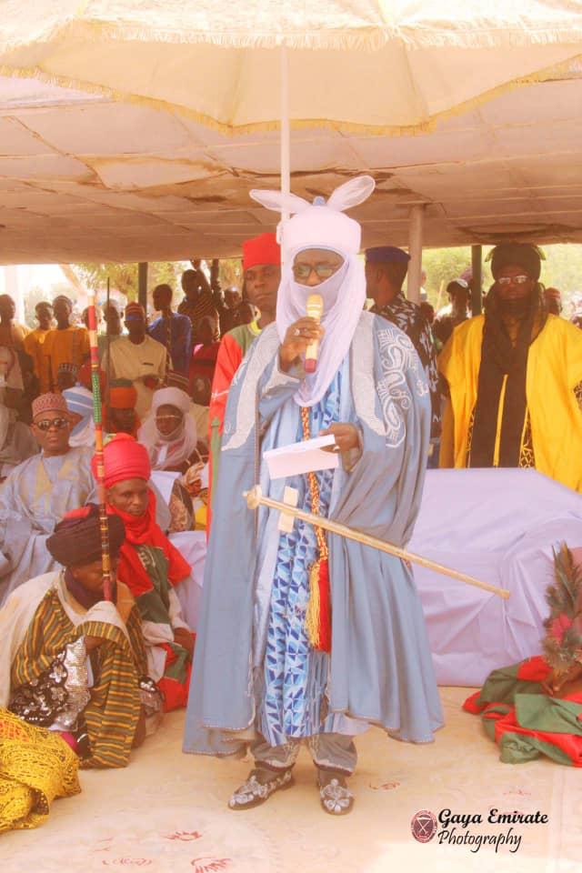Emir of Gaya addressing the Peoples of Gaya at Haw Emir of Gaya addressing the Peoples of Gaya at Haw