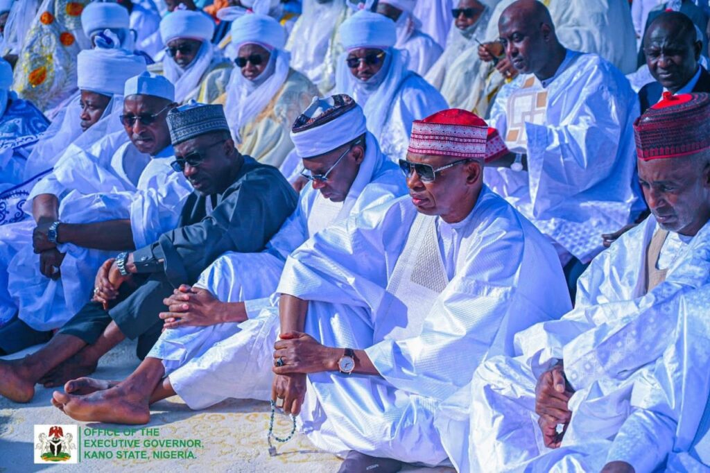 Governor Abba Kabir Yusuf at prayer ground Governor Abba Kabir Yusuf at prayer ground