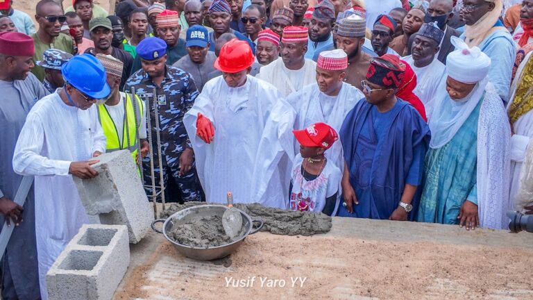 Governor Abba Lays Foundation for Secondary School in Kano Governor Abba Lays Foundation