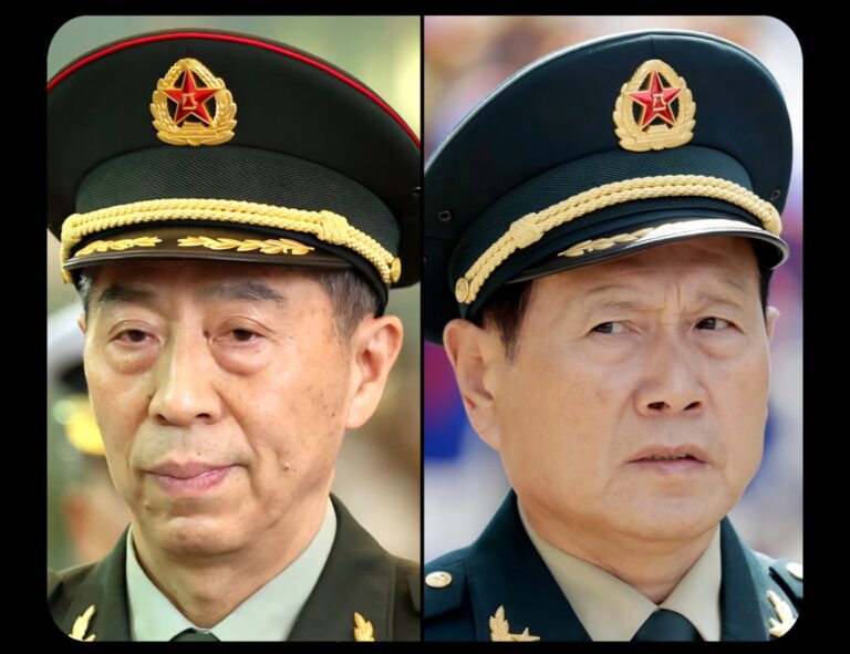 Two Suspended Former Defence Ministers Sentences to Death in China Li Shangfu and Wei Fengh