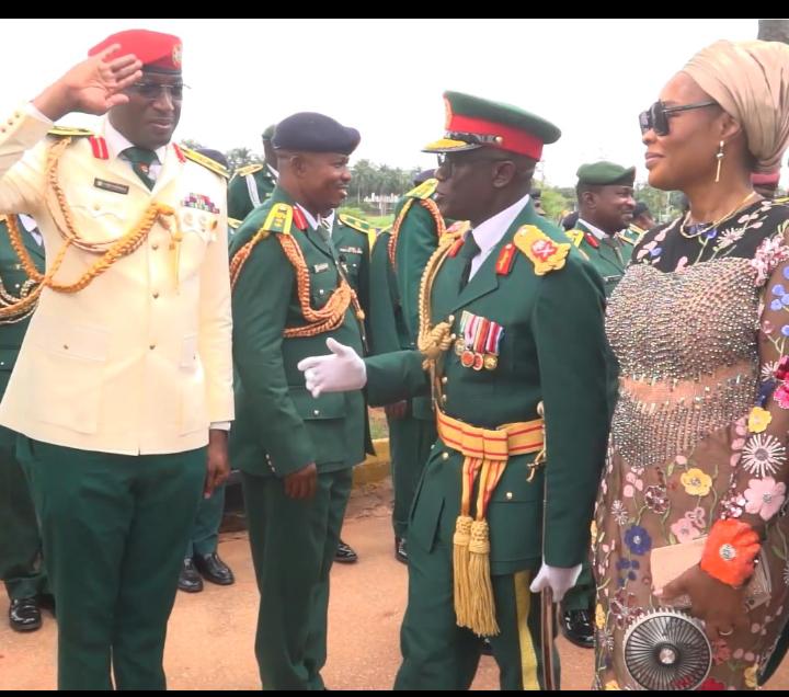 Benin Barracks Honours General Akerejola with Ceremonial Pull-Out Major General Erema Akerejola retired