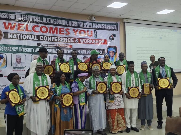 NAPHER-SD honours Mrs Joseph, ex-NFF SGs, Dr Sanusi, Yusuf, others NAPHER SD honours Mrs Joseph, ex NFF SGs, Dr Sanus