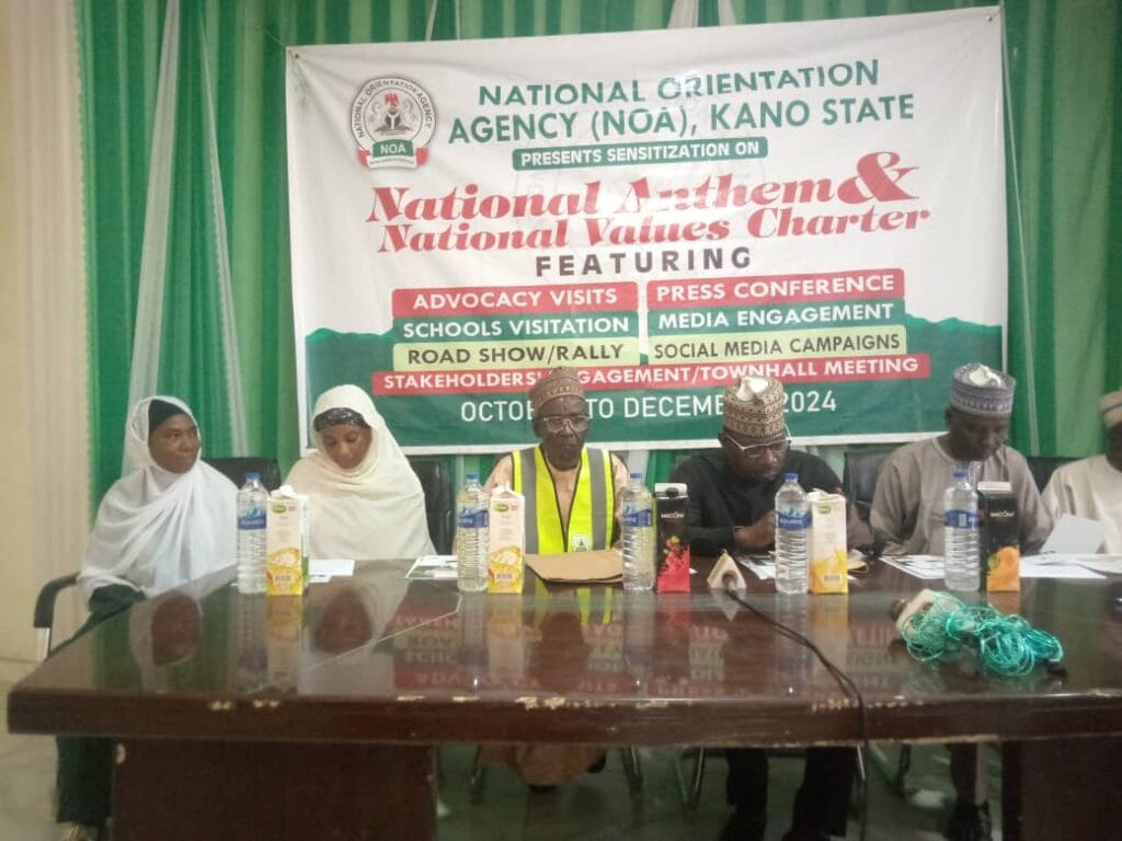 Kano NOA Flags-Off Campaign on National Anthem Value Charter Noa anthem