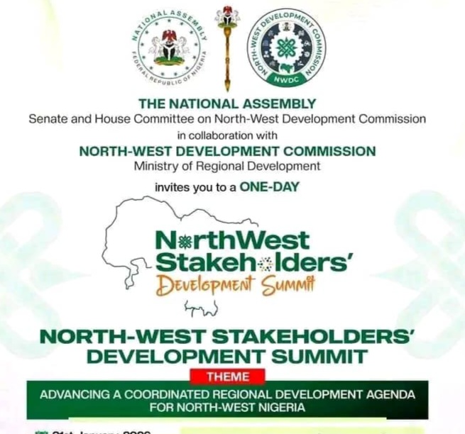 National Assembly, NWDC to host Northwest Stakeholders ’ Development Summit Northwest stakeholders