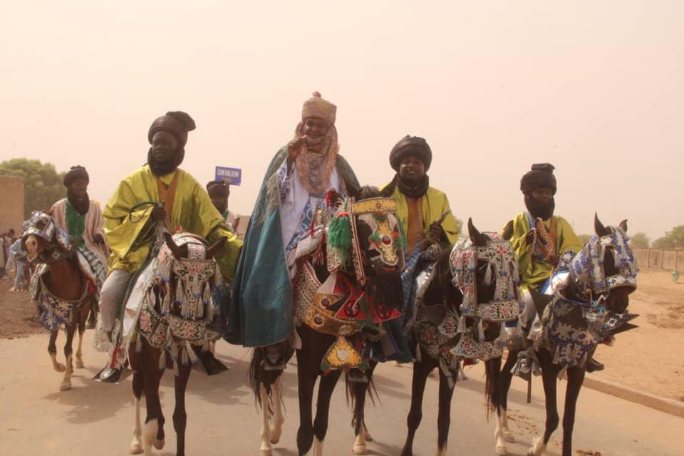 One of the District head with colourful Horse ride One of the District head with colourful Horse ride