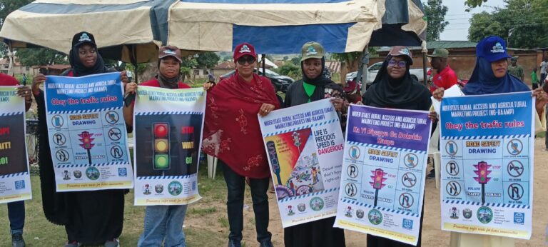 RAAMP Participants Extend School Safe Zones Campaign to Minna Community Posters designed to promote safer roads for pupils