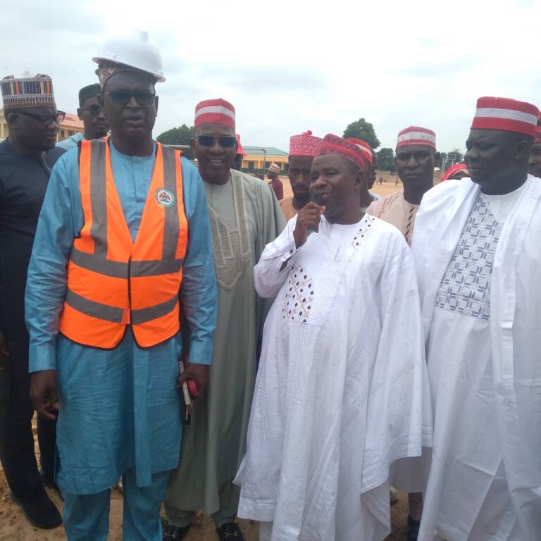 SSA Local Govt inspects Dev’t Project in Sumaila SSA Bashir Abubakar , and Chairman Sumaila