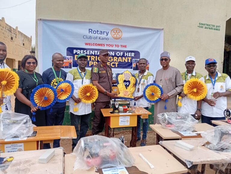 Sewing machines Donated by Kano Rotary to Inmates