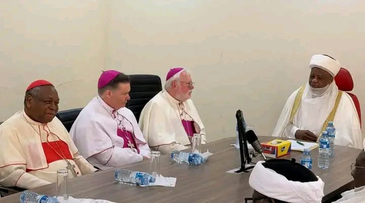 Sultan, Vatican Envoy Seek Stronger Muslim-Christian Cooperation Against Hate Speech, Fake News Sultan Abubakar and Vatican Officials