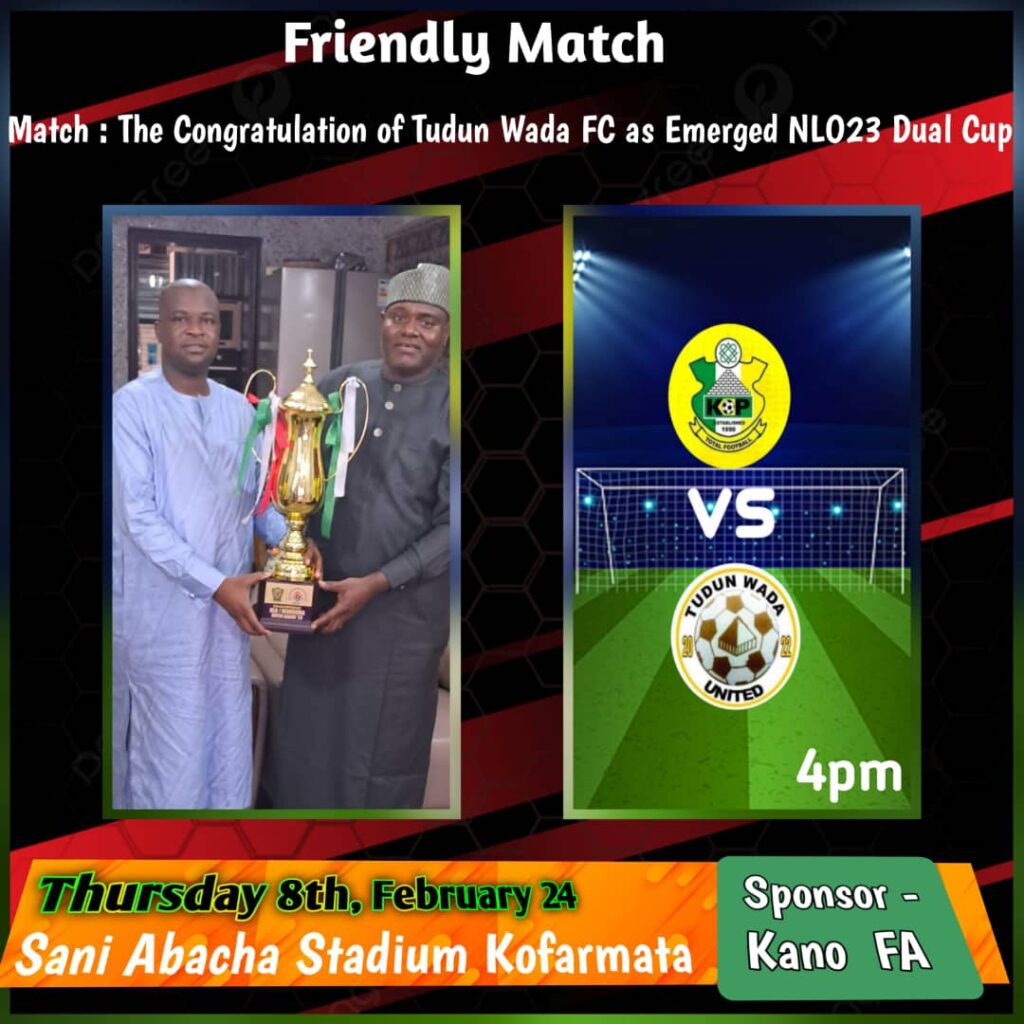Novelty Match Between Kano Pillars FC and Tudun Wada Tudun Wada fc